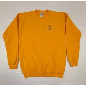 Vintage Bandon Dunes Golf Resort Survivor 2005 Sweatshirt Mens Size Small Yellow